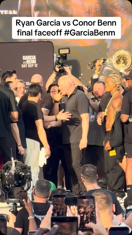 Ryan Garcia vs Conor Benn final faceoff #GarciaBenn