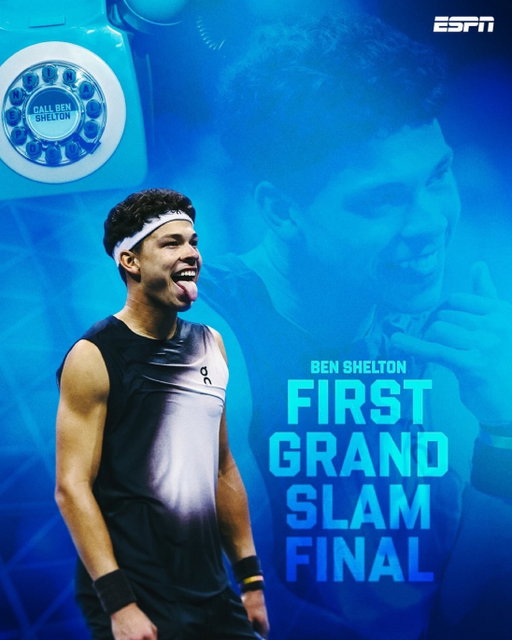 THE US OPEN FINAL IS CALLING ☎️

Ben Shelton is onto his first Grand Slam final after a battle against fellow American Frances Tiafoe 🇺🇸