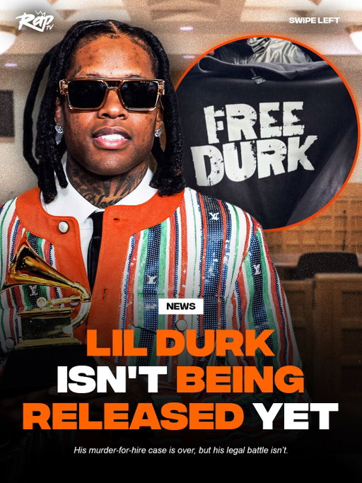 Lil Durk may have been found not guilty on all 5 charges related to his m*rder-for-hire case, but his legal battles aren’t over just yet. 

Swipe left to see why Durk isn’t being released yet 👀