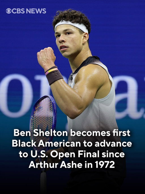 Ben Shelton advanced to the U.S. Open Final on Friday night after defeating Frances Tiafoe. Shelton is the first Black American man to play in a U.S. Open final since Arthur Ashe in 1972. He will face No. 1 seed Alexander Zverev on Sunday.