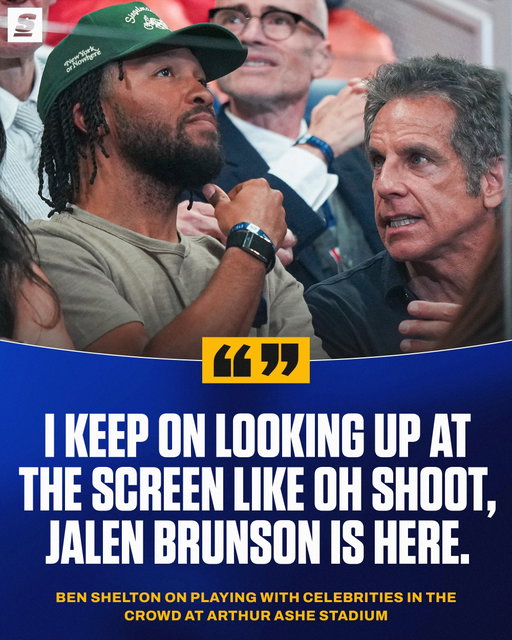 Ben Shelton had to put on a show with the King of New York in attendance. 👑
[via @usopen, @damian_burchardt]