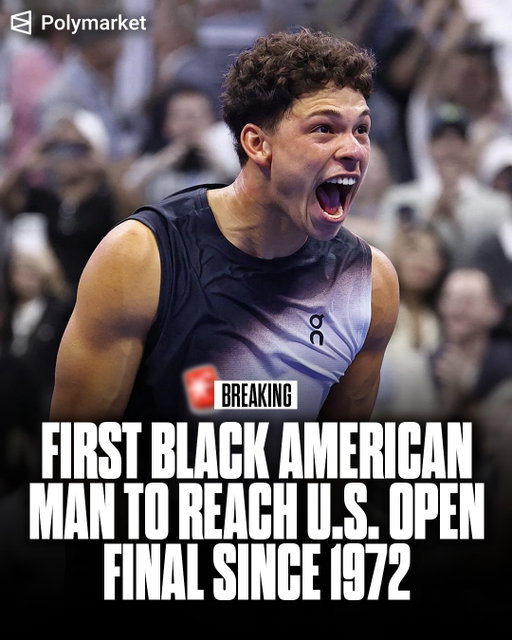 BEN SHELTON DEFEATS FRANCES TIAFOE TO PUNCH TICKET TO US OPEN FINAL 🤯

He becomes the first Black American man to reach the Final since Arthur Ashe in 1972.