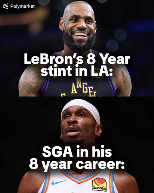 LeBron James 8 year LA stint VS Shai’s 8 year career… some people say LeBron’s LA stint was a failure. 

Was it? 

Some people say LeBron’s Lakers stint was not a failure because he accomplished the biggest goal possible: winning a championship. In 2020, he led Los Angeles to its first title in 10 years and won Finals MVP.

He also remained one of the NBA’s best players deep into his late 30s, broke major records, and helped make the Lakers relevant contenders again. There were disappointing seasons, but winning a championship alone makes it hard to call his entire Lakers run a failure.