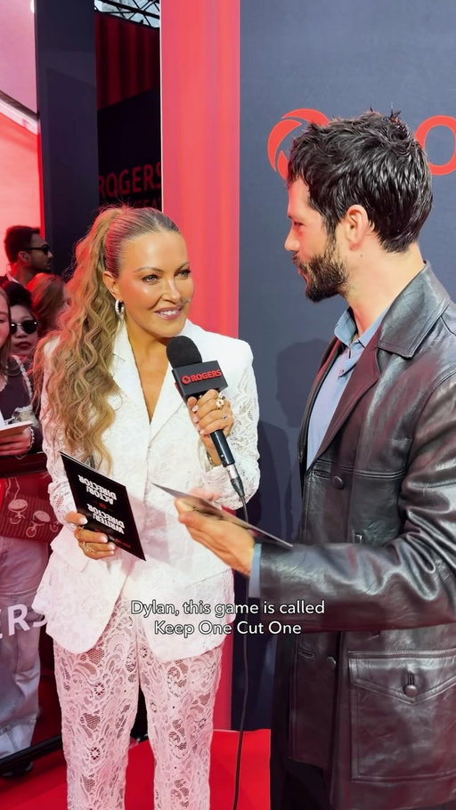 Dylan O’Brien did not want to follow the rules of Keep One, Cut One at the world premiere of Being Heumann at the Toronto International Film Festival presented by Rogers, despite @cherylhickey’s best efforts 😂