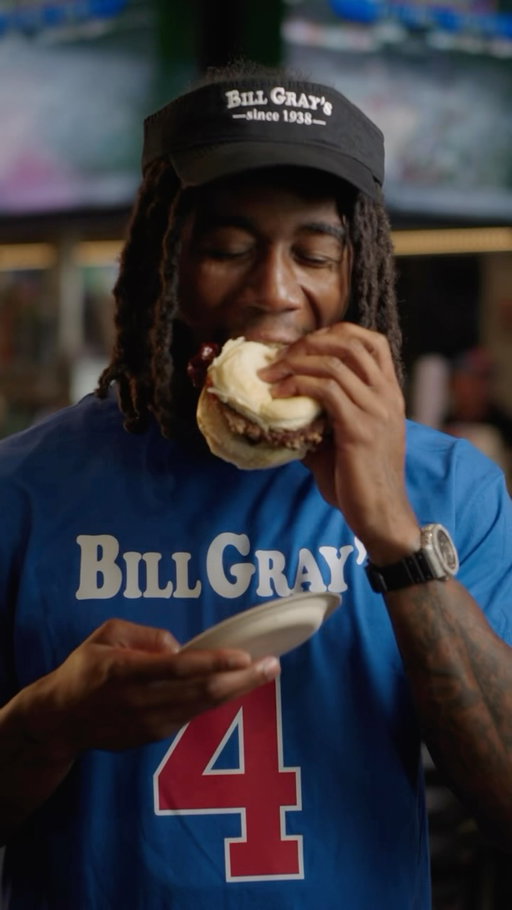 🏈 WHEN I SCORE, YOU SCORE. 🍔

I teamed up with @BillGrays to make every touchdown a little more delicious this season.

Every game I score a touchdown, Bill Gray’s Rewards members get a FREE WORLD’S GREATEST CHEESEBURGER® the next day.

Yep. Every game. All season long.

Not a Rewards member yet? Follow @BillGrays and check your DMs. They’ll send you everything you need to join before kickoff.

I’ll handle the touchdowns. @BillGrays will handle the after party.

LET’S EAT! ❤️💙

*Free WORLD’S GREATEST CHEESEBURGER® offer available to eligible Bill Gray’s Rewards members the day following a James Cook touchdown. Terms and conditions apply.
