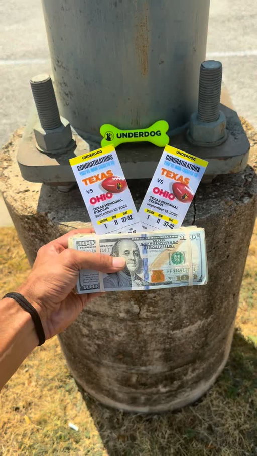 Finders Keepers Austin 💸🎟️🏈

Drop #2 with $500 + 2 tickets to Ohio State vs UT game hidden in Austin right now! Huge thanks to @underdog_ for making this possible!! Underdog is now live in Texas!!

Who’s going to the game today?

terms apply, visit 
https://bit.ly/3ToMBGw

#austin #texas #udpartner
