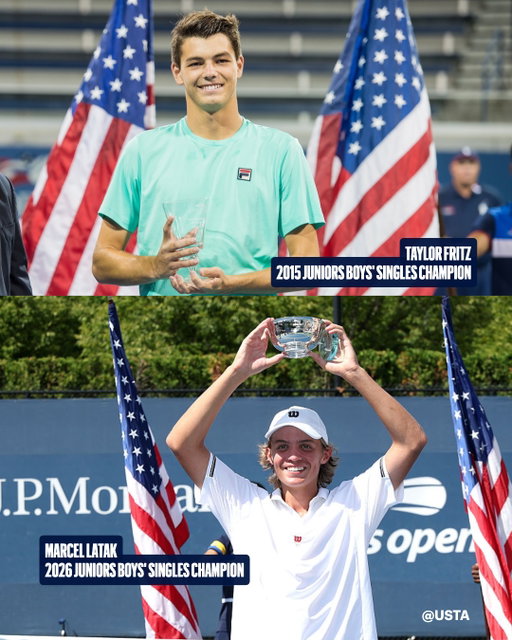 11 years later 🇺🇸

Taylor Fritz was the last American to win Junior Boys’ Singles and now Marcel Latak takes the title.