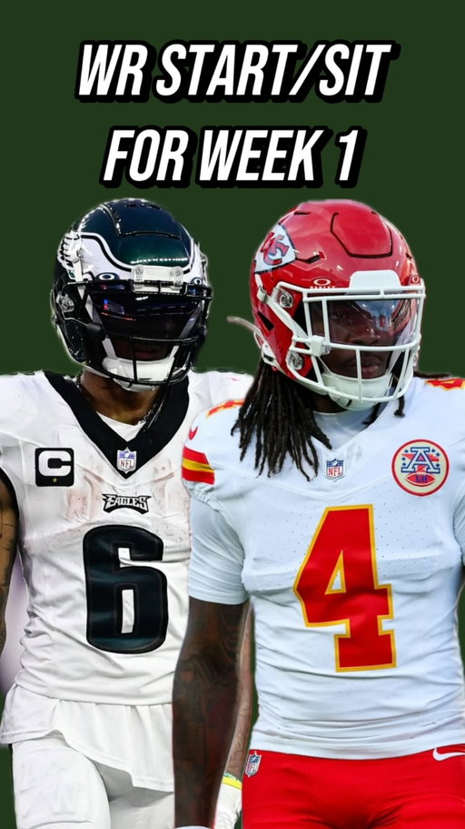 WRs TO START & SIT IN WEEK 1 #fantasyfootball #fantasyfootballtips #fantasyfootballadvice #nflfantasy #raiderswalterpicks
