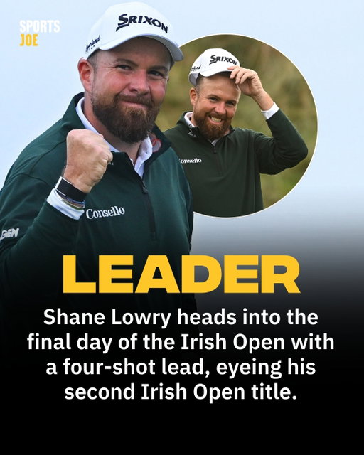 LET’S GO, SHANE! All eyes on the Irish Open title! 🇮🇪🏆

Shane Lowry heads into the final day of the Irish Open with a four-shot lead over Jacob Olesen in second, and a nine-shot advantage over fellow Irishman Tom McKibbin in fourth.

We’re all behind you, Shane! Let’s bring home that second Irish Open title, 17 years after your 2009 triumph. 👏