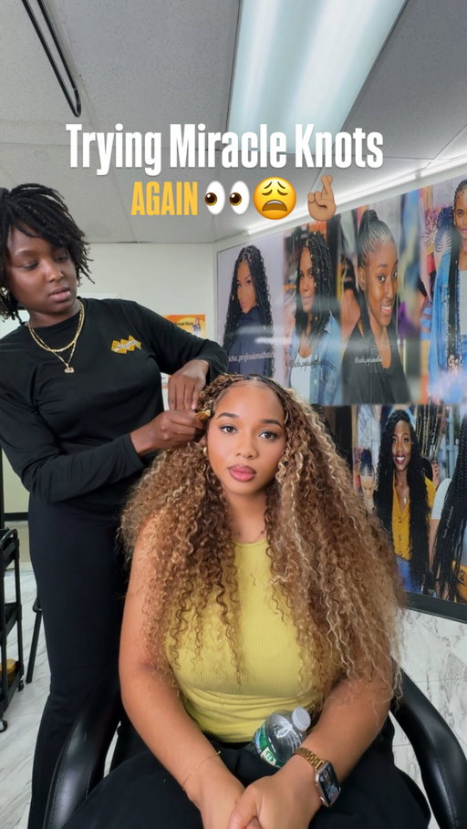 Ok so we might be giving Miracle Knots another chance🫣😭

@crochetb._ might’ve just made me a believer again. The way I’m so surprised that this hair looks THIS good andddd it’s blonde?! lol 😍😍

It’s always a pleasure to sit in @aicha_professionalhair ‘s chair 😍 the best stylist in NJ period!!
 
#miracleknots #burmesecurl #hairvlog #braids