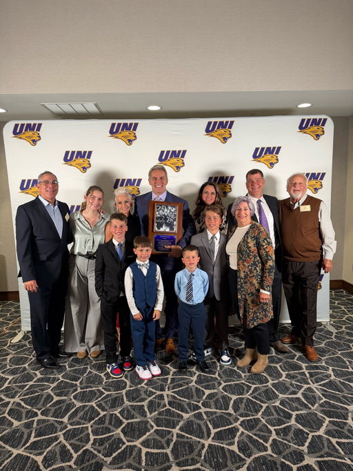 An honor to be inducted into the UNI Athletics Hall of Fame. Thank you @unipantherfootball, my family who came out to support, and everyone who has been a part of this journey (yes, YOU!!)!!