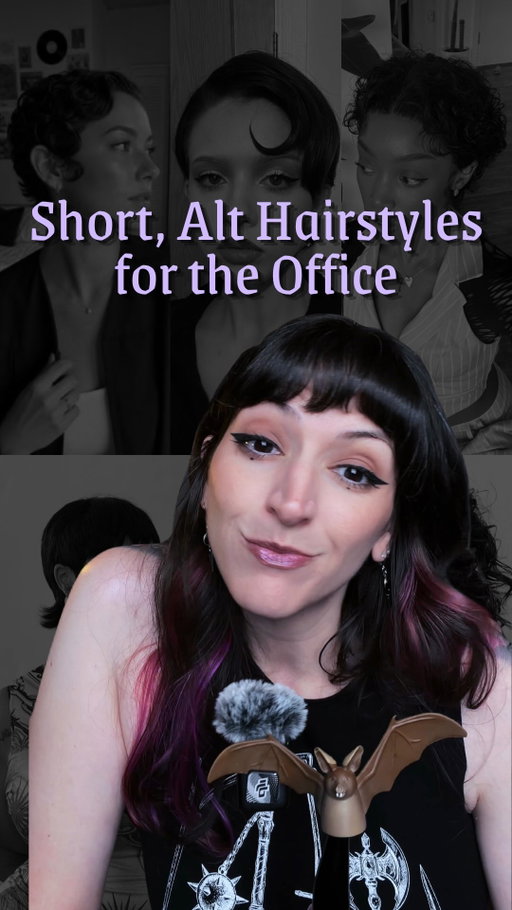 If you have short hair or are looking for a big chop and still want to look alt at work, this is for you.

You guys wanted more office-friendly alternative hairstyles after parts 1 and 2, so here’s the short hair edition. You have a lot more options than you think you do with short hair! You can have so much fun with texture and styling.

Share this with your work bestie!

{wearing @theprettycult tank and @blackwidowtrades @littlerooms  @clocksandcolours jewelry}

#corporategoth #althair #althairstyles #bixie #shorthairgirl alt hair for work, alternative hairstyles for the office, corporate goth hair, hidden hair color for work, office appropriate alt hair, how to look alt at work, alt hair over 30, alt hairstyles for the office, alt hairstyles for work, short alt hair, bixie haircut, goth hairstyles for the office, alternative hairstyles for short hair, alt hair no dye, office appropriate alt hair, alt hair tutorial, how to look alt at work, goth short styles, alt hairstyles for adults, elder emo hair