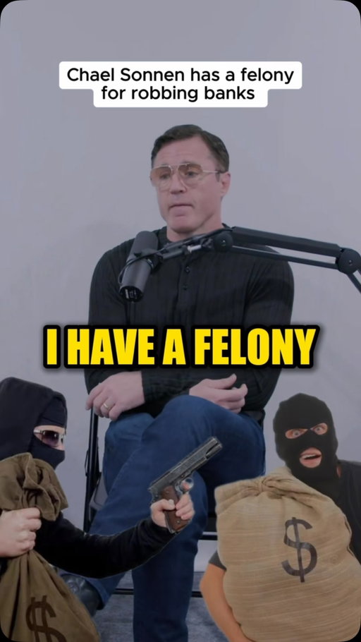 Chael Sonnen Has a Felony For Robbing Banks #ufc