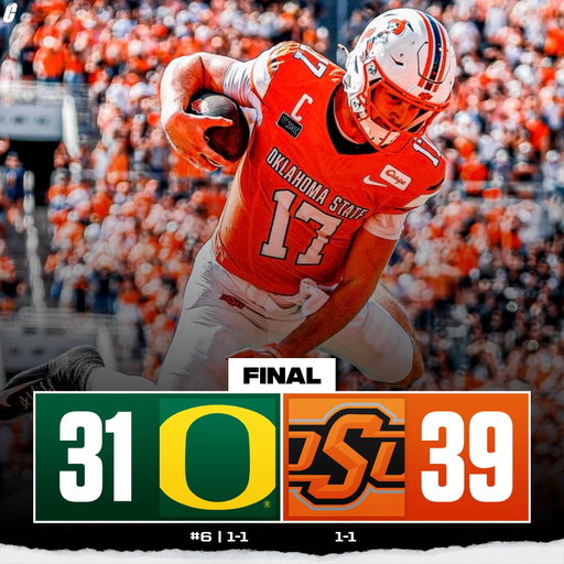 OKLAHOMA STATE JUST UPSET #6 OREGON 🤠