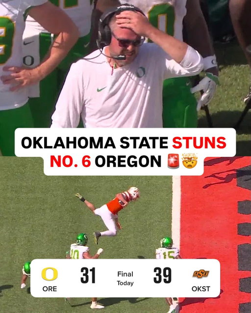 DOWN GOES OREGON 🚨🚨

OKLAHOMA STATE PULLS OFF AN INSANE UPSET 😳