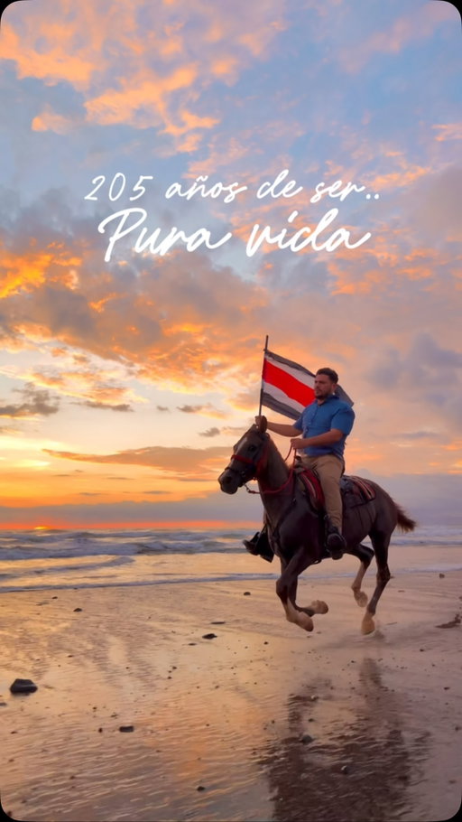 205 años de libertad, historia y orgullo. 🇨🇷

Celebramos nuestras raíces, nuestra gente y la belleza de ser ticos. ¡Pura vida, Costa Rica! 🇨🇷❤️

🎥: @miguel_wildlens - @miguels_saddle_horses 

#CostaRica #PuraVida #Independencia