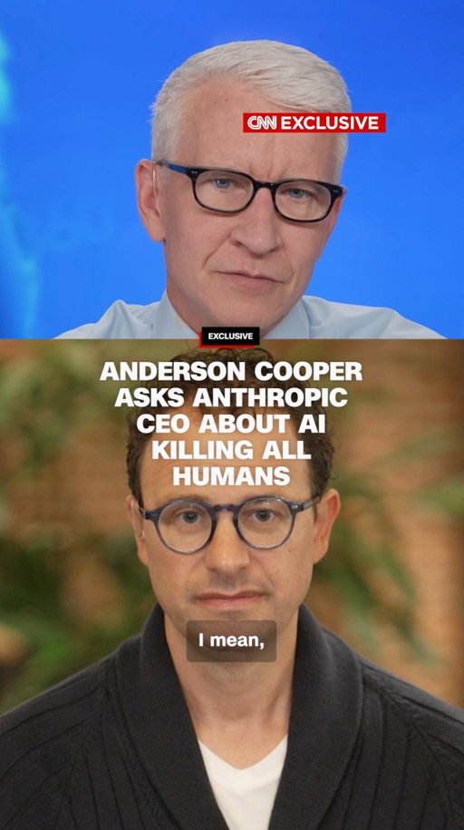 In an exclusive interview with CNN’s @andersoncooper, Anthropic CEO Dario Amodei reacts to an employee who quit over concerns that AI could wipe out humanity and discusses his proposal to slow down development of the technology.

Read more at the link in bio.