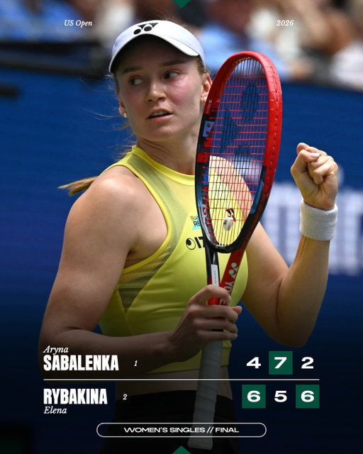 ELENA RYBAKINA, US OPEN CHAMPION 🏆

#USOpen
