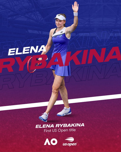 The trophy cabinet gets bigger ‘cause Elena Rybakina is now a 3x Grand Slam champion 🏆💙