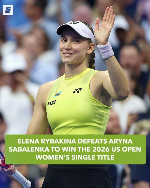 Elena Rybakina wins her first US Open and third major title of her career. 🫡