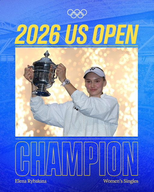 Elena Rybakina is the 2026 US Open women’s singles champion! 🏆🤩

It’s 27-year-old Kazakh’s first title at Flushing Meadows - her third career Grand Slam. 👏

#Tennis #USOpen
