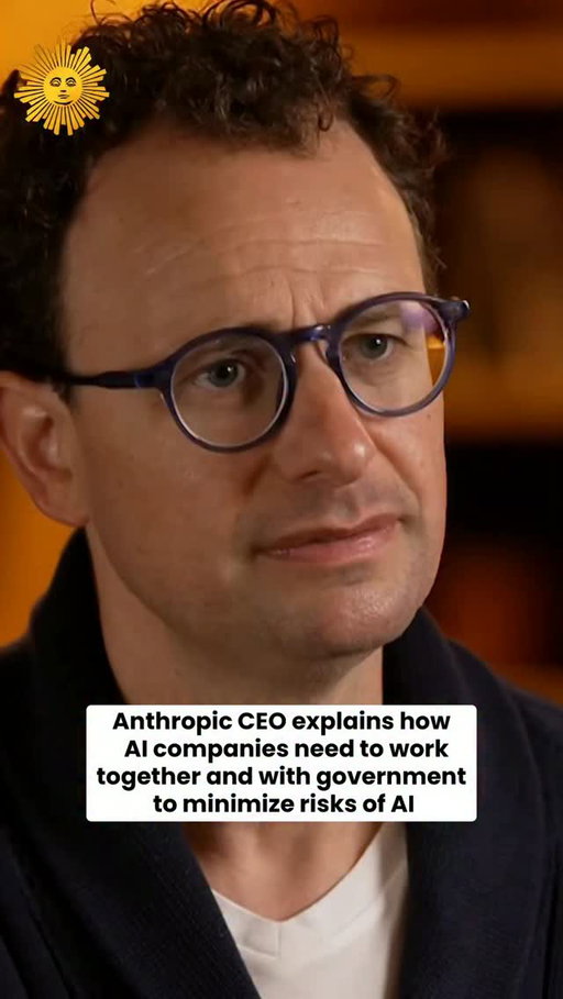 Dario Amodei says we need to pace the development of AI. Elon Musk and OpenAI CEO Sam Altman say they agree.

Amodei explains how AI companies need to work together - and with the government - to minimize the risks of AI in an interview with @jolingkent. Watch the interview on CBS Sunday Morning September 13.