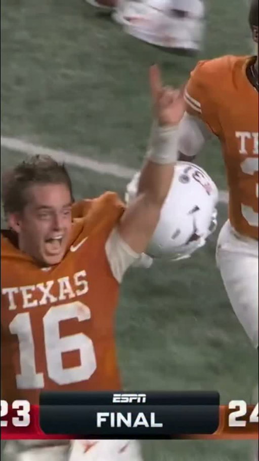 HORNS WIN, BABY 🤘

#HookEm