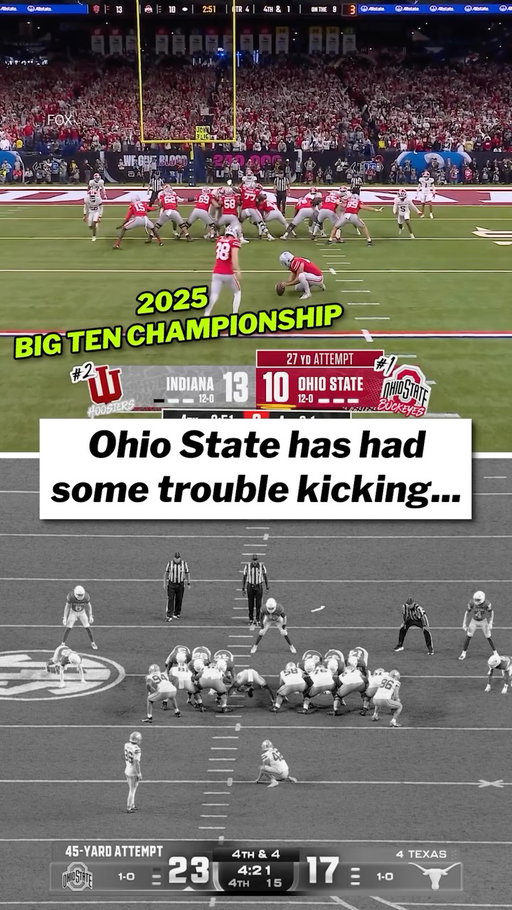 The kicking issue continued for Ohio State tonight.