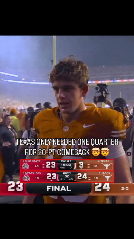 ARCH AND THE LONGHORNS DID THE IMPOSSIBLE VS. NO. 1 OHIO STATE. 🔥😱
