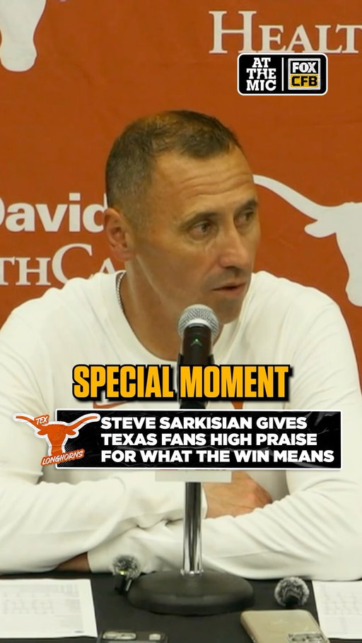 Texas HC Steve Sarkisian LOVED the energy at DKR in the Longhorns’ comeback win