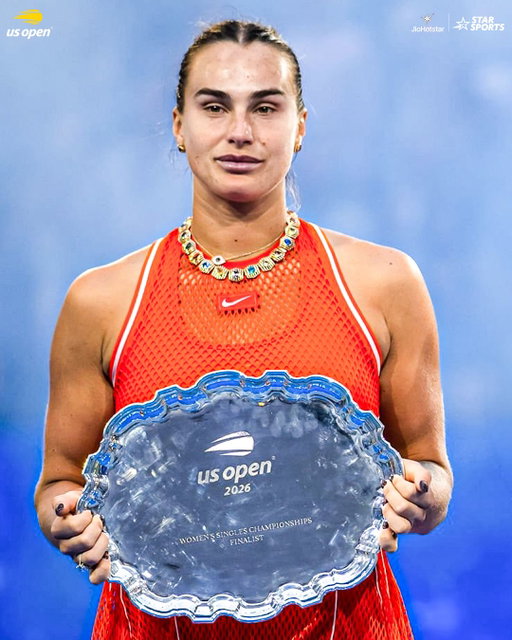 Runner-up, but never lesser 🐅

Aryna Sabalenka fought hard against Elena Rybakina in the final - a true champion's fight till the very last 💙

Watch the #USOpen 2026 Men's Singles Final 👉 SUN, 13th SEP, 11:30 PM LIVE on Star Sports & JioHotstar