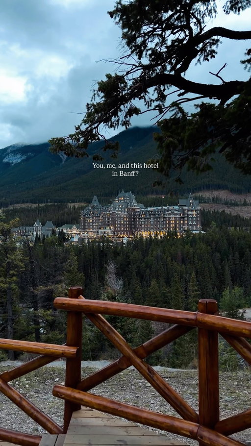 You, me, and this hotel in Banff? ⛰️ 

📍 @fairmontbanff
