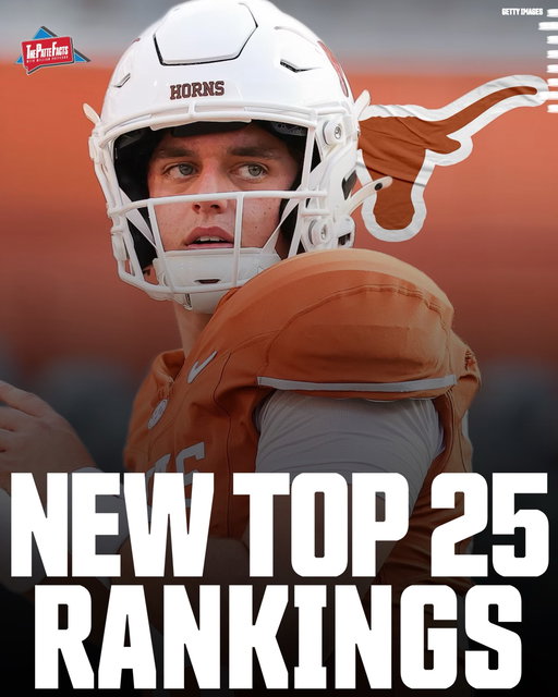 Texas takes the Top Spot in the Week 3 Top 25 Rankings 👀

Week 2 of the 2026 College Football season had it all.

Texas rallied from a 23-3 fourth quarter deficit to defeat Ohio State, Michigan fended off the outside noise to take down Oklahoma in Ann Arbor, and a number of teams’ across the Power 4 earned their first conference wins of the season.

Week 3 features the highly-anticipated return for Lane Kiffin in Oxford, Mississippi as LSU travels to Ole Miss for a primetime showdown, but before the madness begins - William Patteson released his Top 25 teams in College Football on Sunday.

Texas earns the No. 1 ranking after earning its first win over the AP top-ranked team inside DKR in 76 years, and are followed by Notre Dame, Georgia, and Miami.

The Buckeye falls to No. 5, but remain one of the top teams in the country.

LSU, Indiana, Texas A&M, Ole Miss, and Texas Tech round out the top-10, setting up a battle of No. 6 versus No. 9 inside Vaught Hemingway Stadium.

Alabama fended off an early scare at Kentucky and skates in at No. 11, while USC, BYU, Utah, and SMU round out No. 12 to No. 15.

Tennessee punished Georgia Tech on the road to the tune of 299 yards and 45 points, and have become a sneaky good defense to begin the 2026 season. The Vols place at No. 16 ahead of Michigan, Oklahoma, Houston, and Penn State.

Oregon, who suffered a 39-31 upset defeat at Oklahoma State, slide all the way to No. 21 after two unimpressive showings to kickoff the new year.

The Ducks are followed by Missouri, Iowa, Louisville, and Mississippi State.

What do you make of these rankings?🤔

Photo attribution on slides.

#collegefootball #cfb #cfb26 #cfb25
