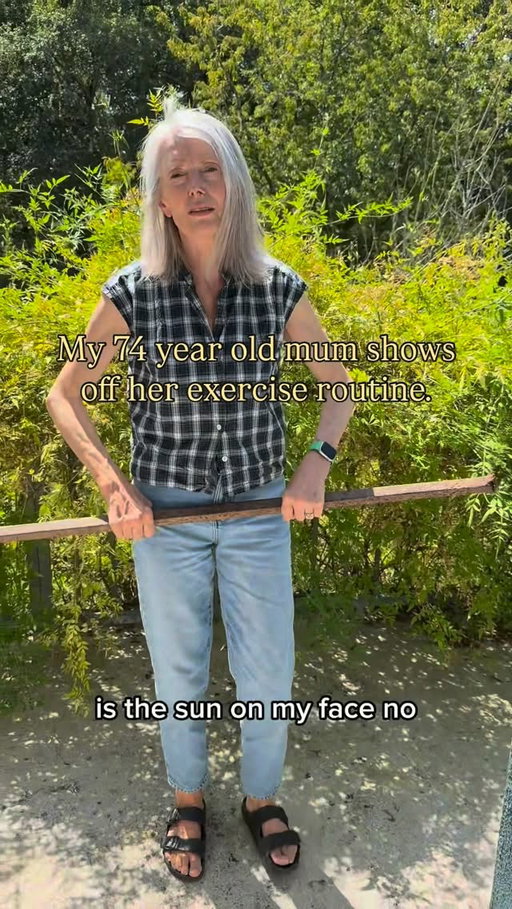 A lot of you have asked how she stays so fit, obviously the first answer is by digging trenches, but her “tool aerobics” is a close second- COME SEE ME ON TOUR ☀️