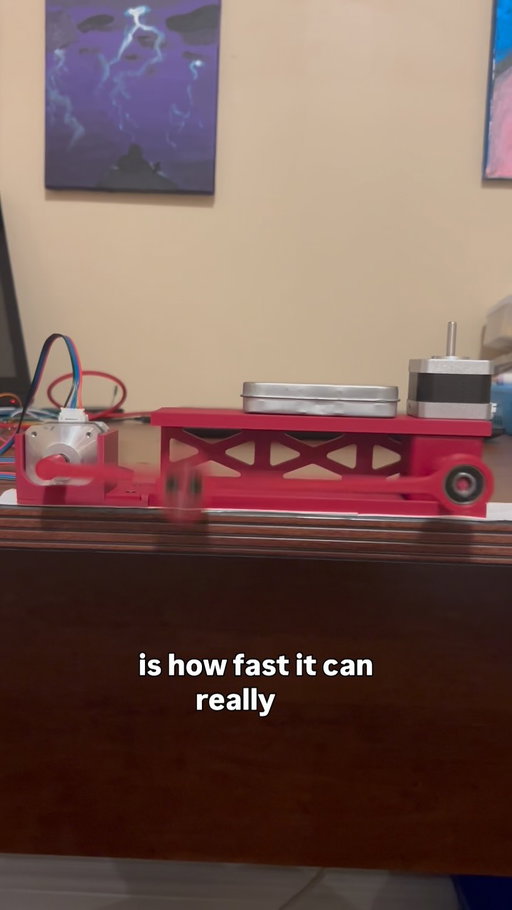 I broke the mechanism 3 times filming this. But yeah ig it went pretty fast…

#3dprinting #mechanisms #engineering #mechatronics #building