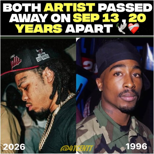 30 Years Apart, Hip-Hop Lost Two Artists On The Same Date 🕊️💔

On September 13, 1996, Tupac Shakur passed away at just 25 years old, six days after being shot in Las Vegas. Pac went on to become one of the most influential and recognizable figures in hip-hop history, with his music and message still impacting generations three decades later. (HISTORY)

Exactly 30 years later, on September 13, 2026, Chicago drill rapper BloodHound Q50 was killed at only 22 years old. Q50 had quickly become one of the most recognizable rising voices out of Chicago’s drill scene after beginning his rap career just a few years earlier. (CWB Chicago)

Two Different Generations. Two Different Eras. The Same Date. September 13. 🕊️💔

RIP Tupac 🕊️
RIP BloodHound Q50 🕊️

#viral #rapper #trending #hiphop #streamer