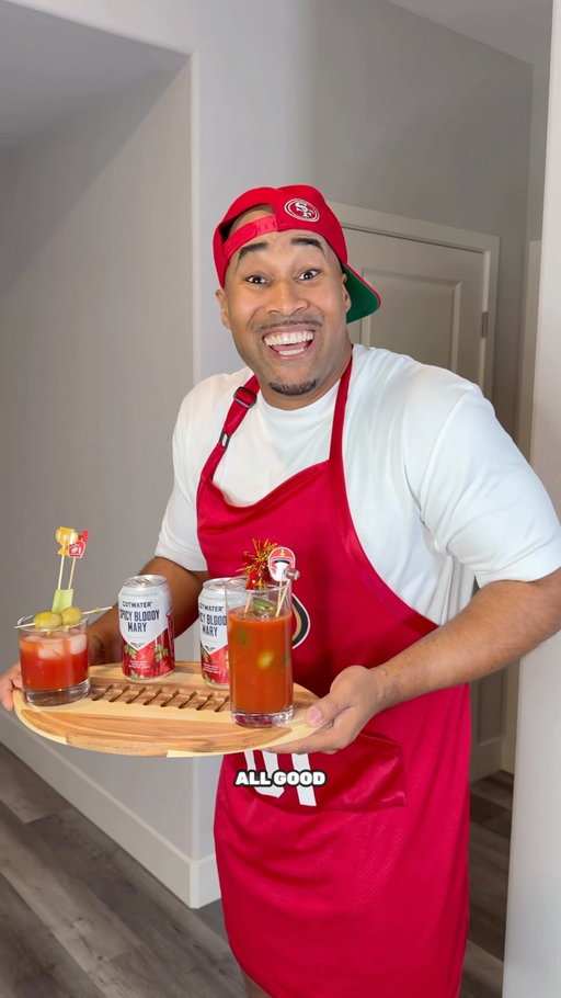 Football season is here! Adding the already perfectly mixed @cutwaterspirits Spicy Bloody Mary makes the kickoff to the new season even better #ad