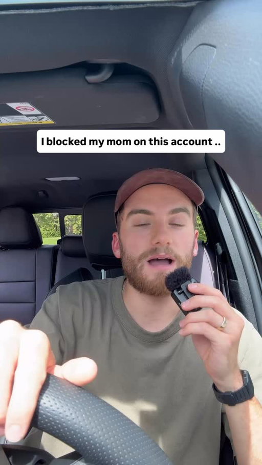 I blocked my mom on this account