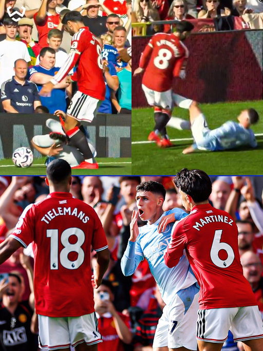 Phil Foden has been sent off for kicking out at Bruno Fernandes in the Manchester derby. 🟥👀

Foden is only the second Manchester City player ever to be sent off against Manchester United in the Premier League, with Bernardo Corradi the first back in 2006.

Was Foden’s red card the right call, should Bruno have been sent off, or should both have seen red? 😬