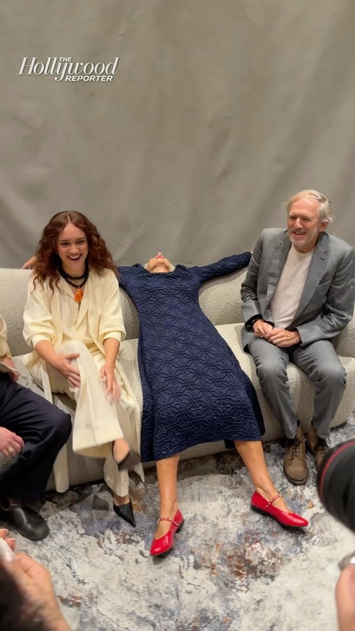 @HelenMirren, #OliviaCooke, @AldenEhrenreich, and director #AntonCorbijn (@antoncorbijn4real) at THR's #TIFF Studio presented by @canadagoose at @1hotel.toronto for #ATalentforMurder