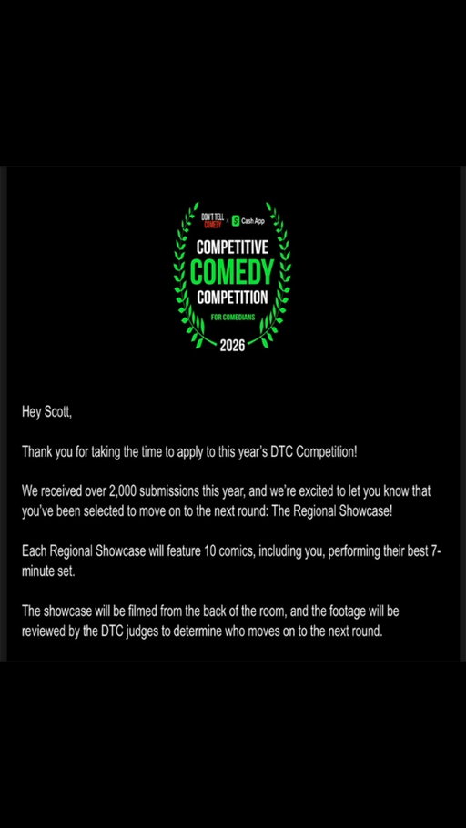 Hell yeah. Atlanta, I’ll see you this Friday for the Don’t Tell Comedy Competition!

#comedy #donttell #letsgo