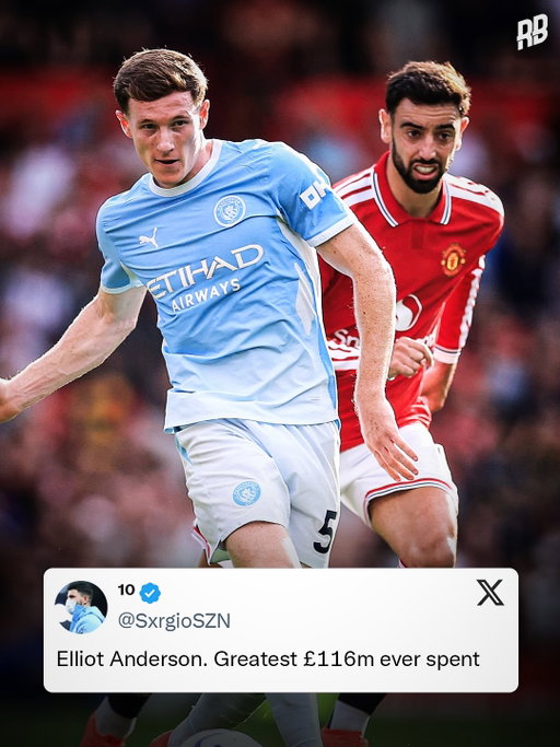 For those who didn’t understand why Manchester City paid £116 million for Elliot Anderson. He just proved it today. Man of the Match in his first ever Manchester Derby. Took control of the game when City went a man down and ran it from the middle. 23 years old but plays like a true veteran. Best player on the pitch by a mile. We told you the game would be won in the middle and Anderson did just that. What a performance. 👏🏽