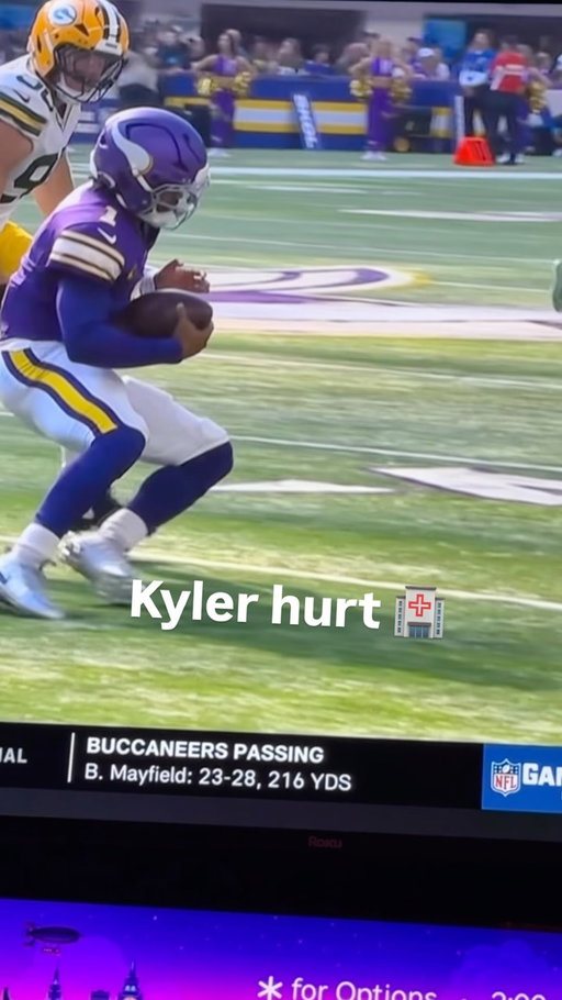 Kyler Murray done for the day #kylermurray #vikings #nfl
