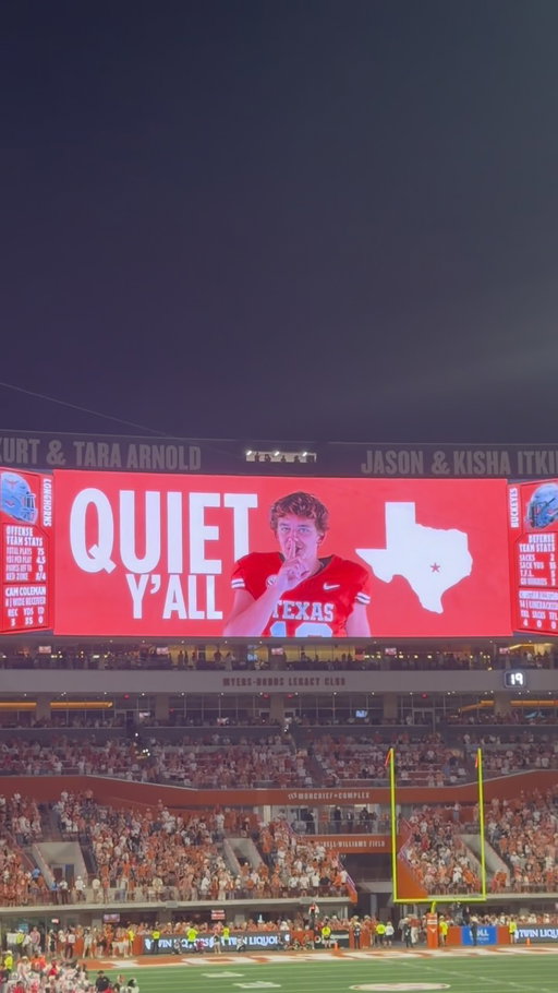 genuinely took me out 😭 #hookem #archmanning #quietonthecreek