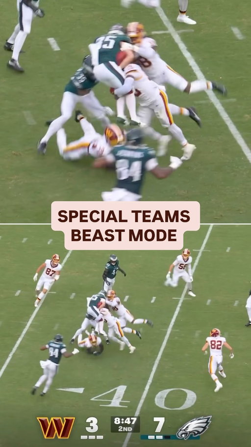 Just because it’s the punt team doesn’t mean you can’t go beast mode
