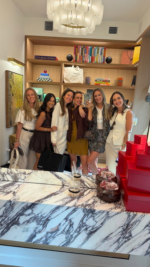 A rare sighting of adult women whose schedules finally matched. Naturally, we had to make a scene. 😂 @christinatarabishy @stylecusp @kathleen_barnes @aloprofile @hauteofftherack @krystal.faircloth #nyfw