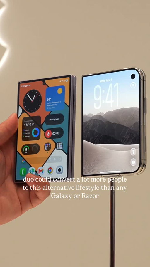 There's too much to say about the iPhone Duo to fit into a Reel (even if you're not bad at short form, like I am). But I tried 😄. Check out the full hands-on at the MrMobile YouTube Channel for my full thoughts. #iphoneduo #appleevent