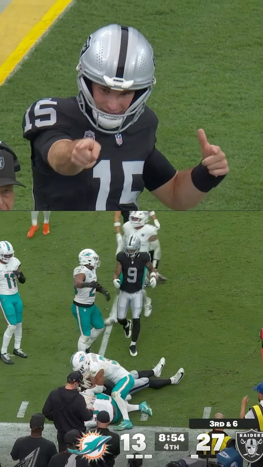 hype man @fernandomendoza 🫡

MIAvsLV on FOX/FOX One
Stream on @NFLPlus