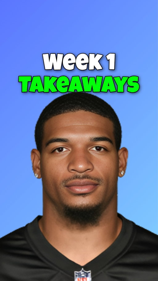Week 1 Fantasy Takeaways

#fantasyfootball