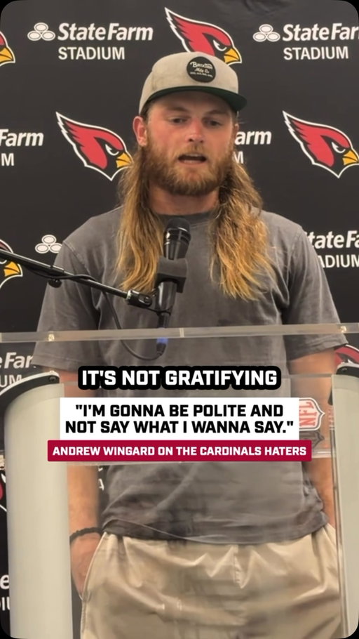 Andrew Wingard has a message for the Cardinals haters 👀